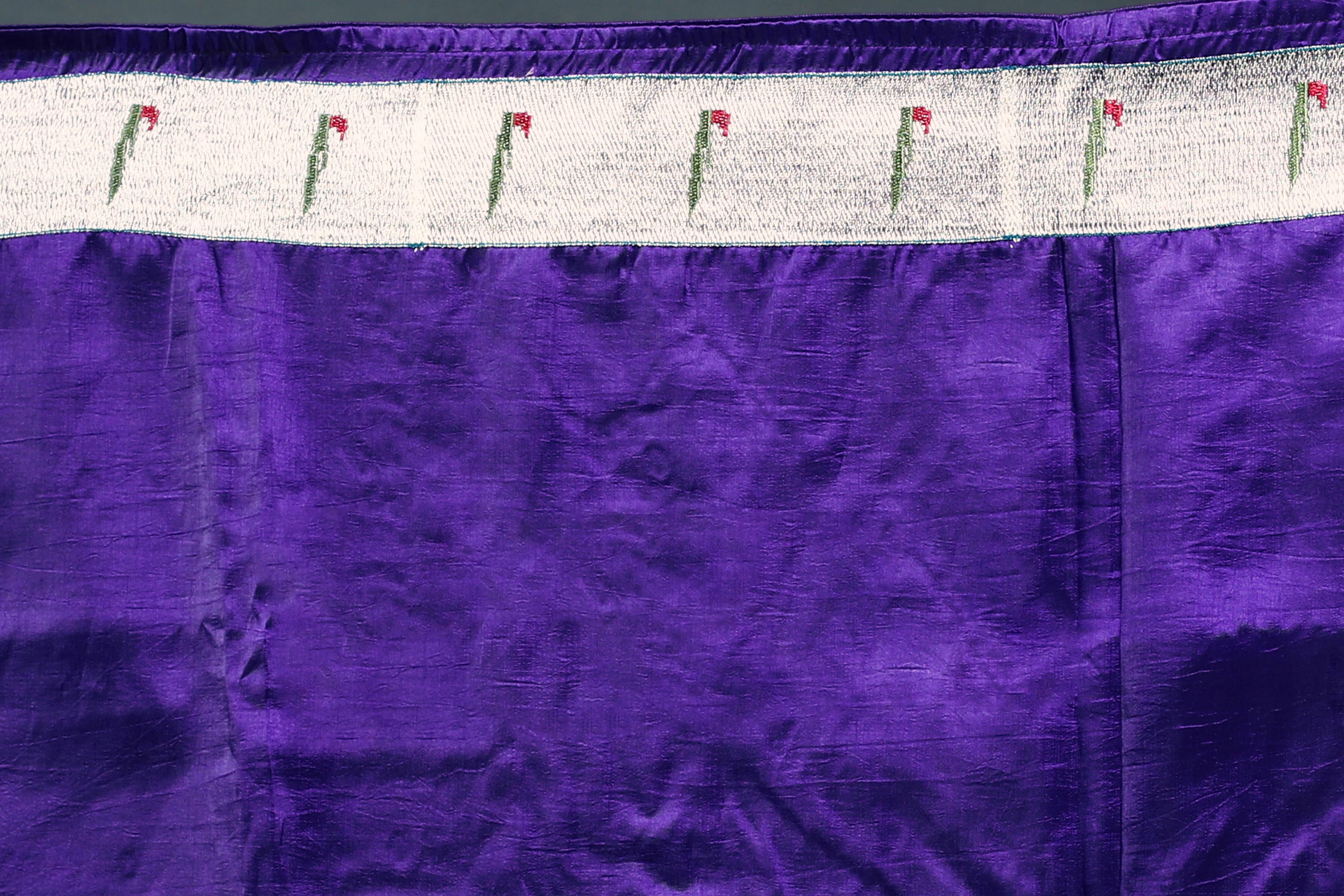 Purple Semi Silk Paithani Saree with Blouse Piece