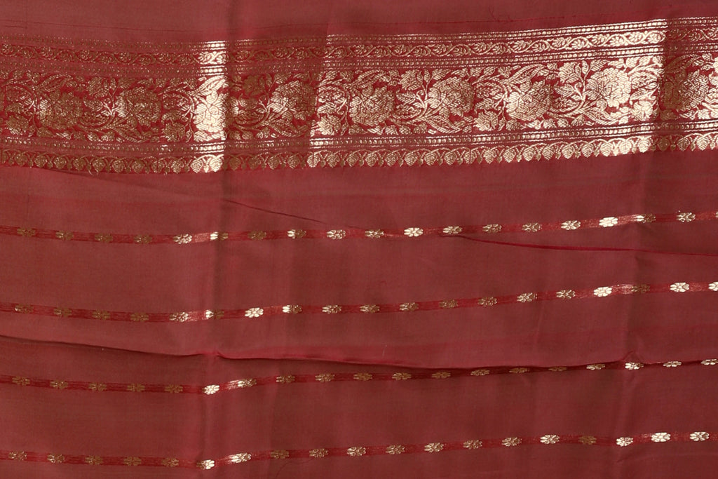 Pure 4D Dye Kora Banarasi Saree With Blouse Piece