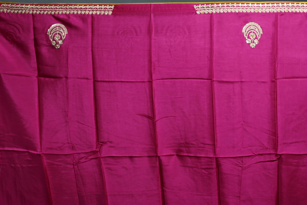 Rani Pure tussar zardosi Saree with Blouse Piece