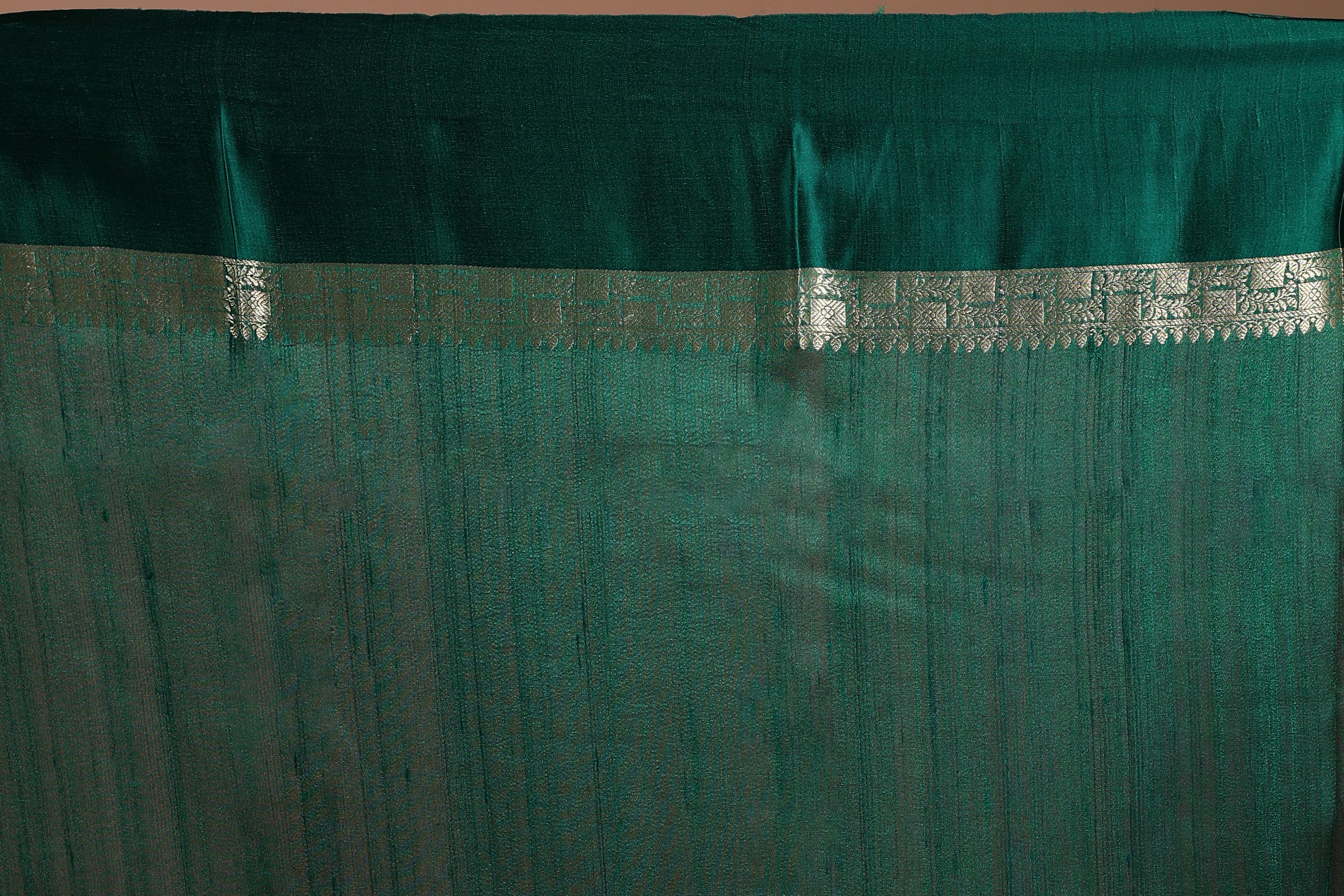 Wine Pure Tussar With Satin Border Saree With Blouse Piece
