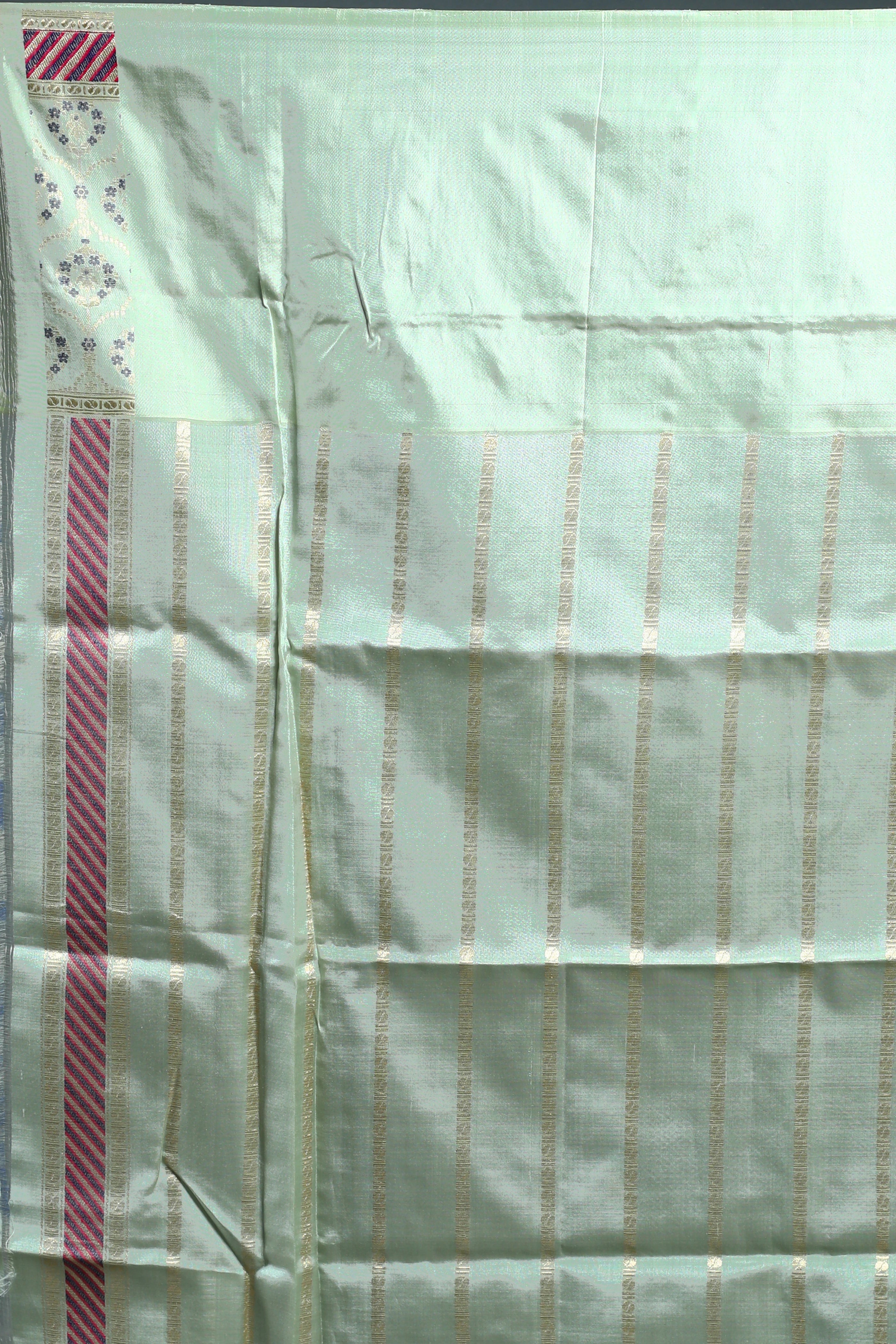 Ink Blue Exclusive kora Katan Banarasi Saree with Blouse Piece