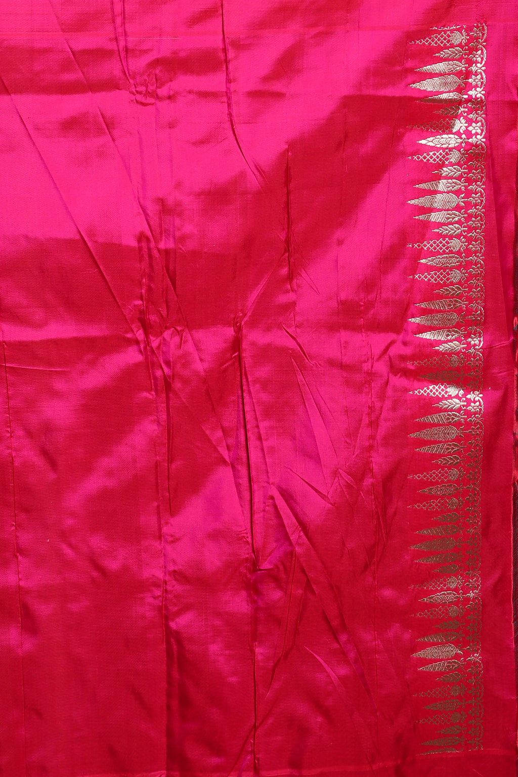 Peach Pink Shaded Exclusive kora Banarasi Saree with Blouse Piece