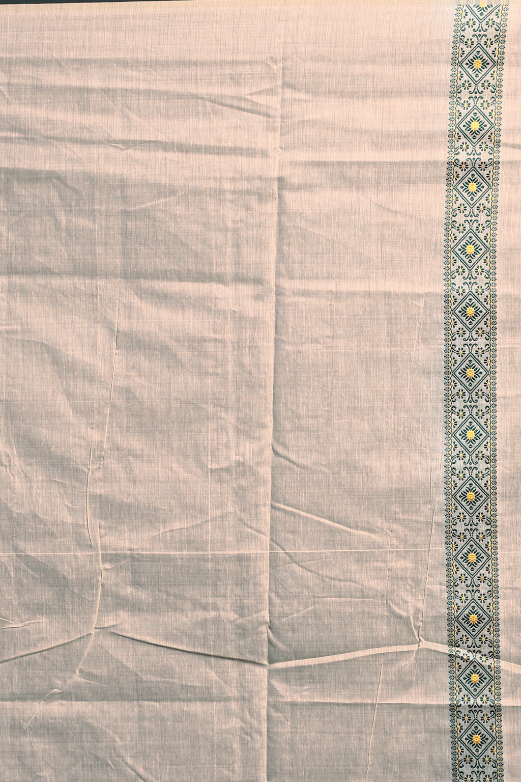 Bottle Green Semi Assam Silk Saree with Blouse Piece