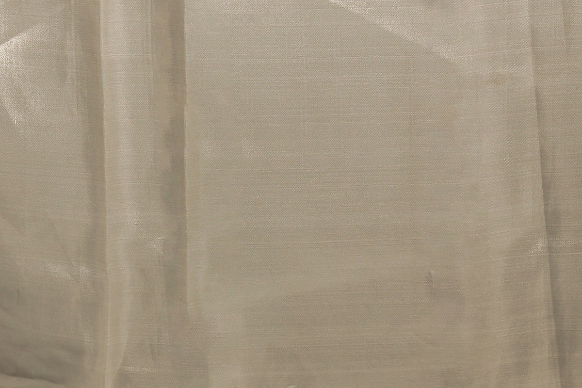 Offwhite  Organza Saree with Blouse Piece