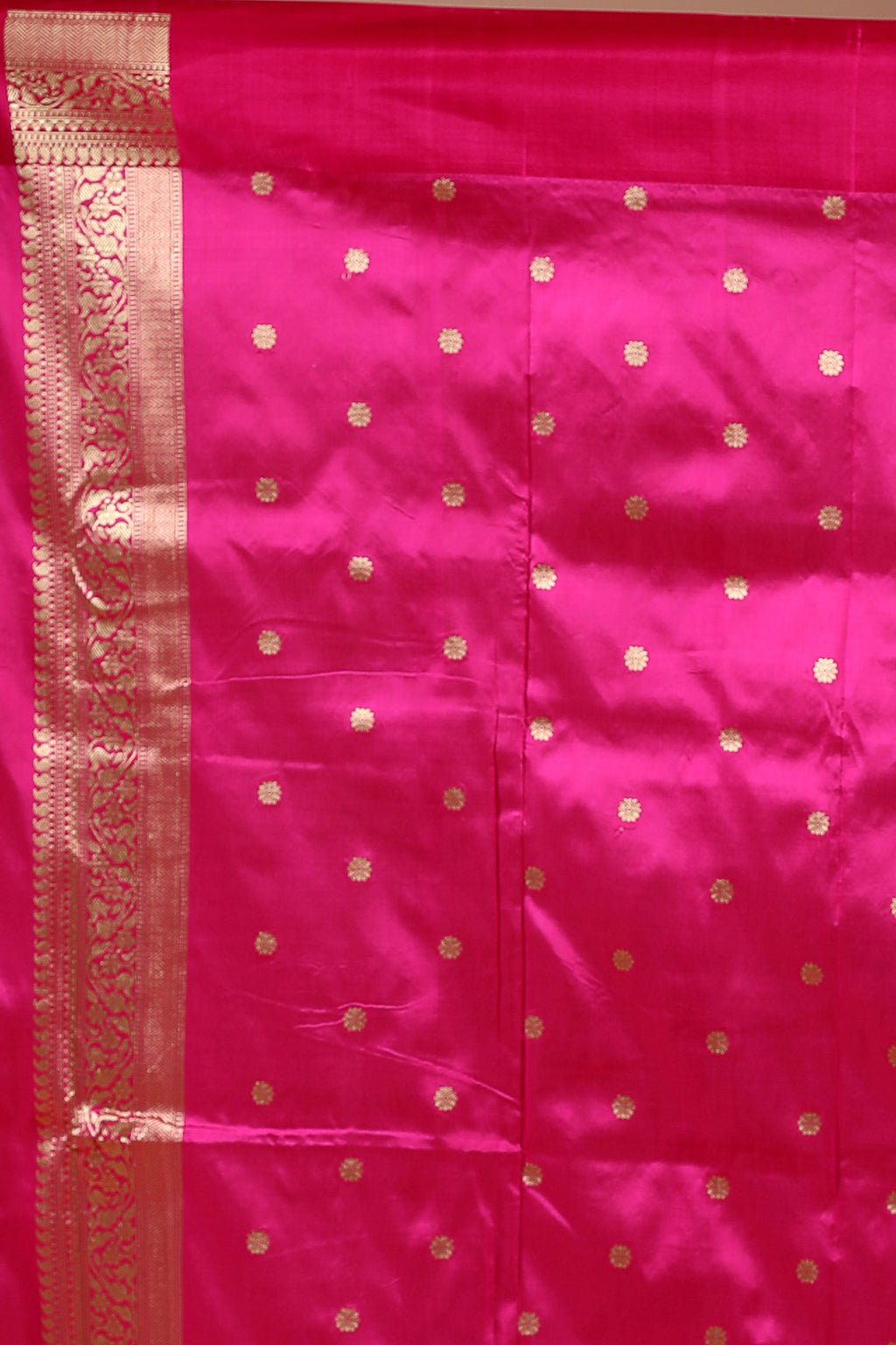 Orange Rani Dual Tone Pure Katan Silk Saree With Blouse Piece