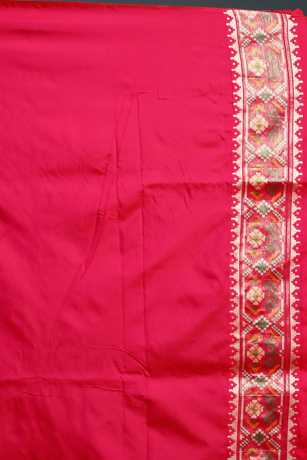 Rani Semi Patola Saree with Blouse Piece