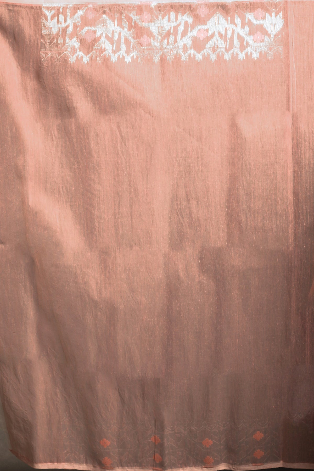 Baby Pink Bengal Jamdani Saree with Blouse Piece
