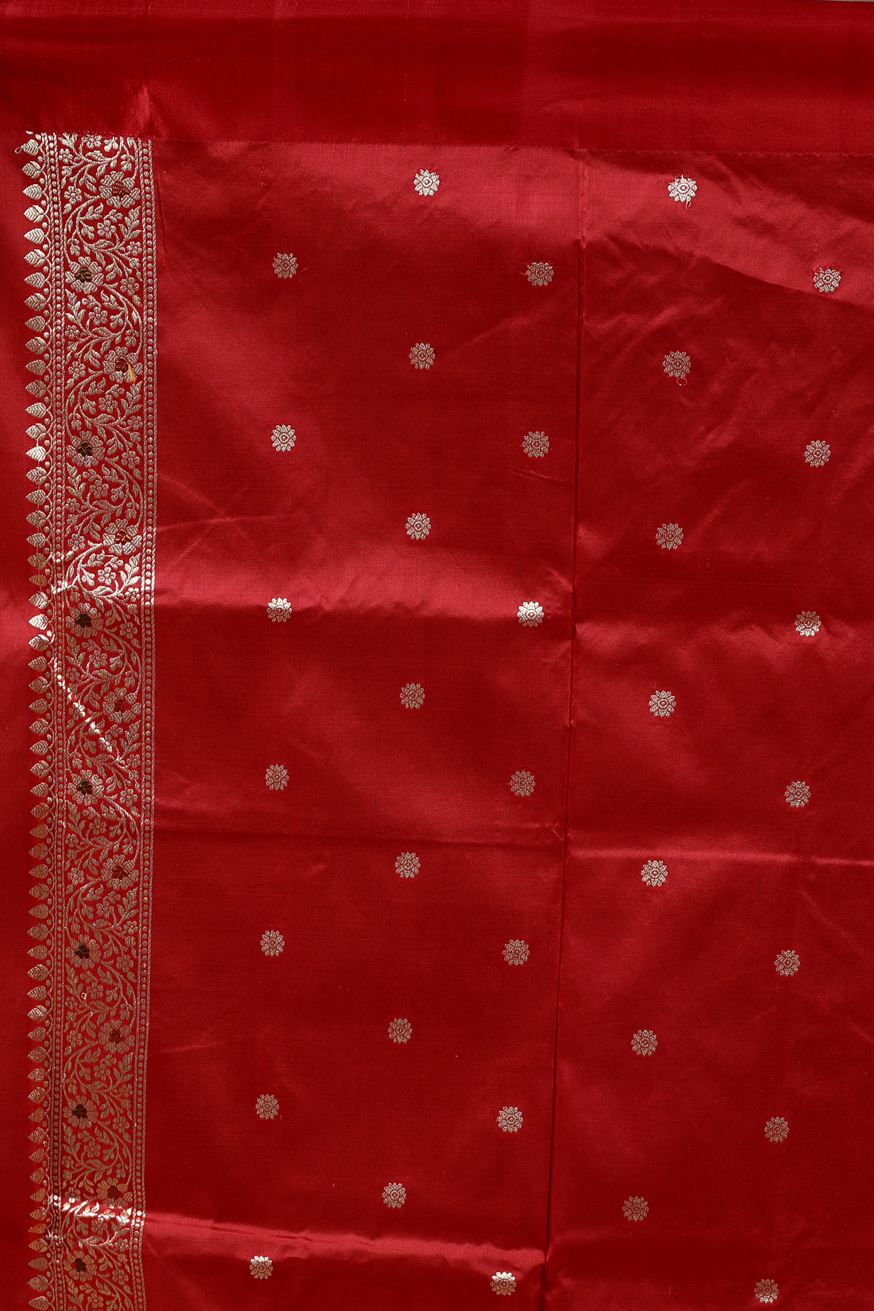 Purple Pure Katan Silk Saree With Blouse Piece