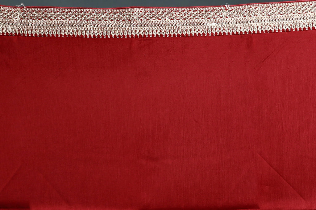 Offwhite Semi Georgette Saree with Blouse Piece