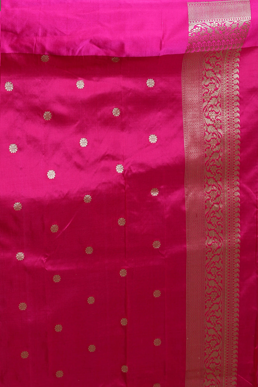 Yellowish Orange Pure Katan Silk Saree With Blouse Piece