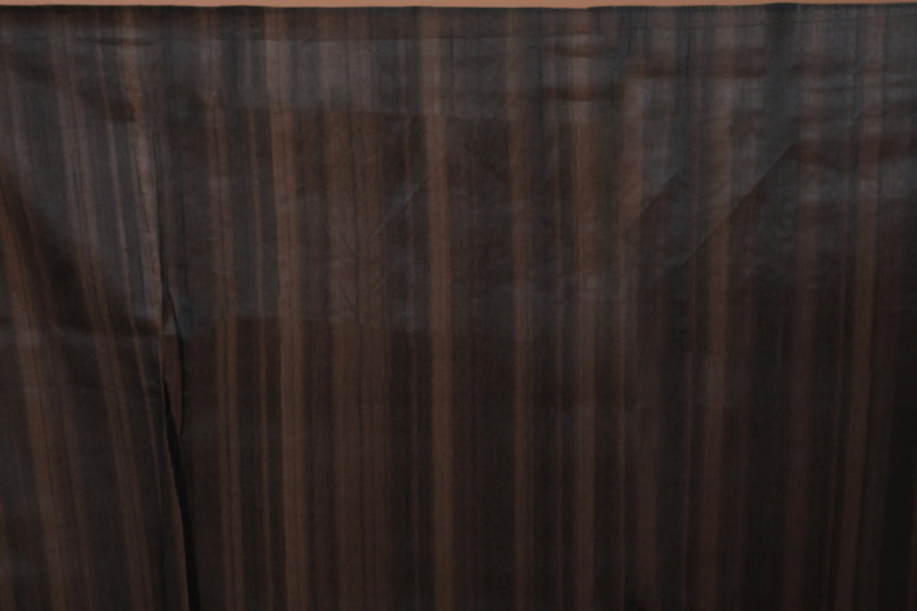 Black Semi Tussar Embroidery Saree With Blouse Piece