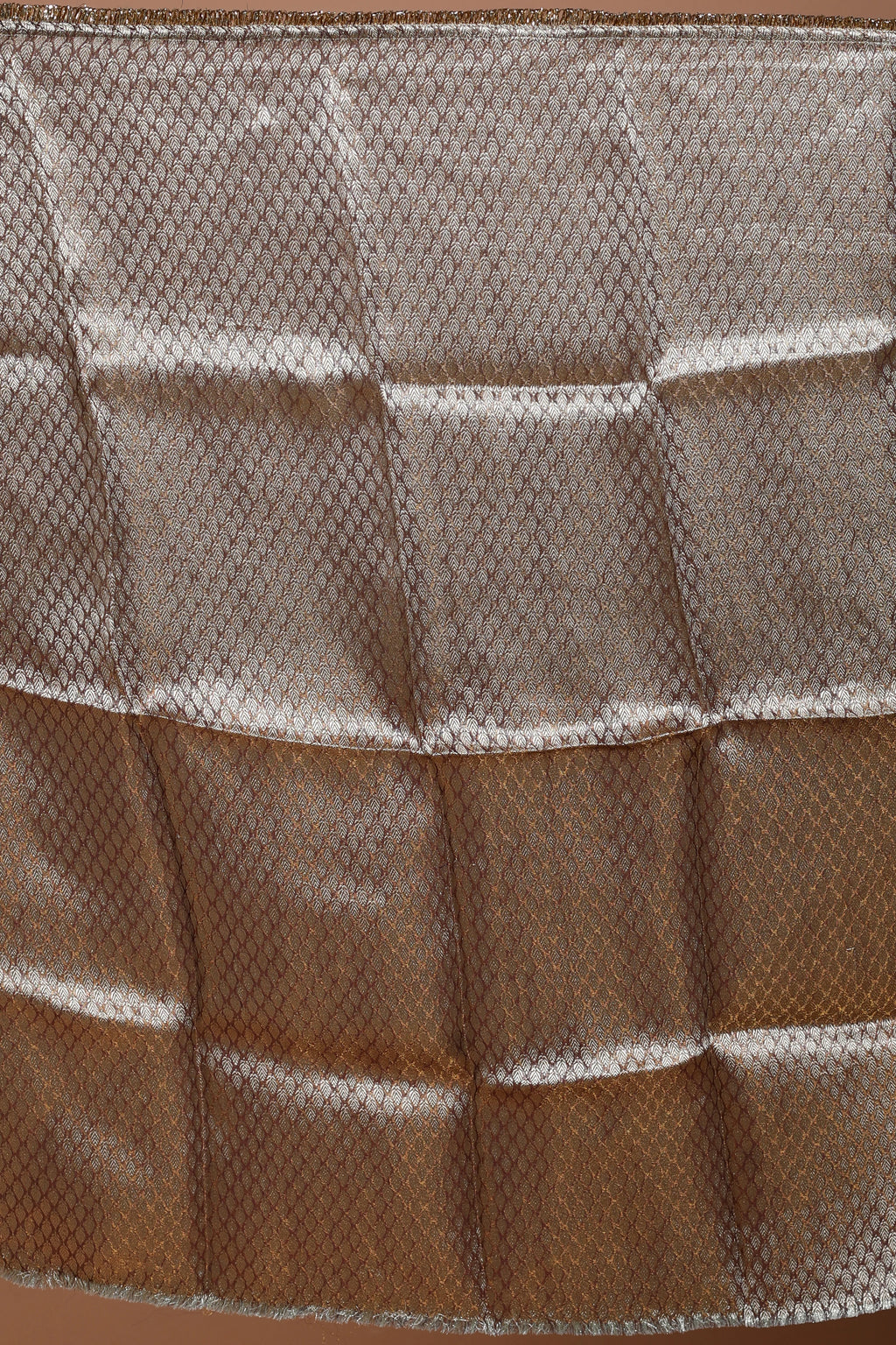 Coffee Brown Pure Tissue Banarasi Saree With Blouse Piece