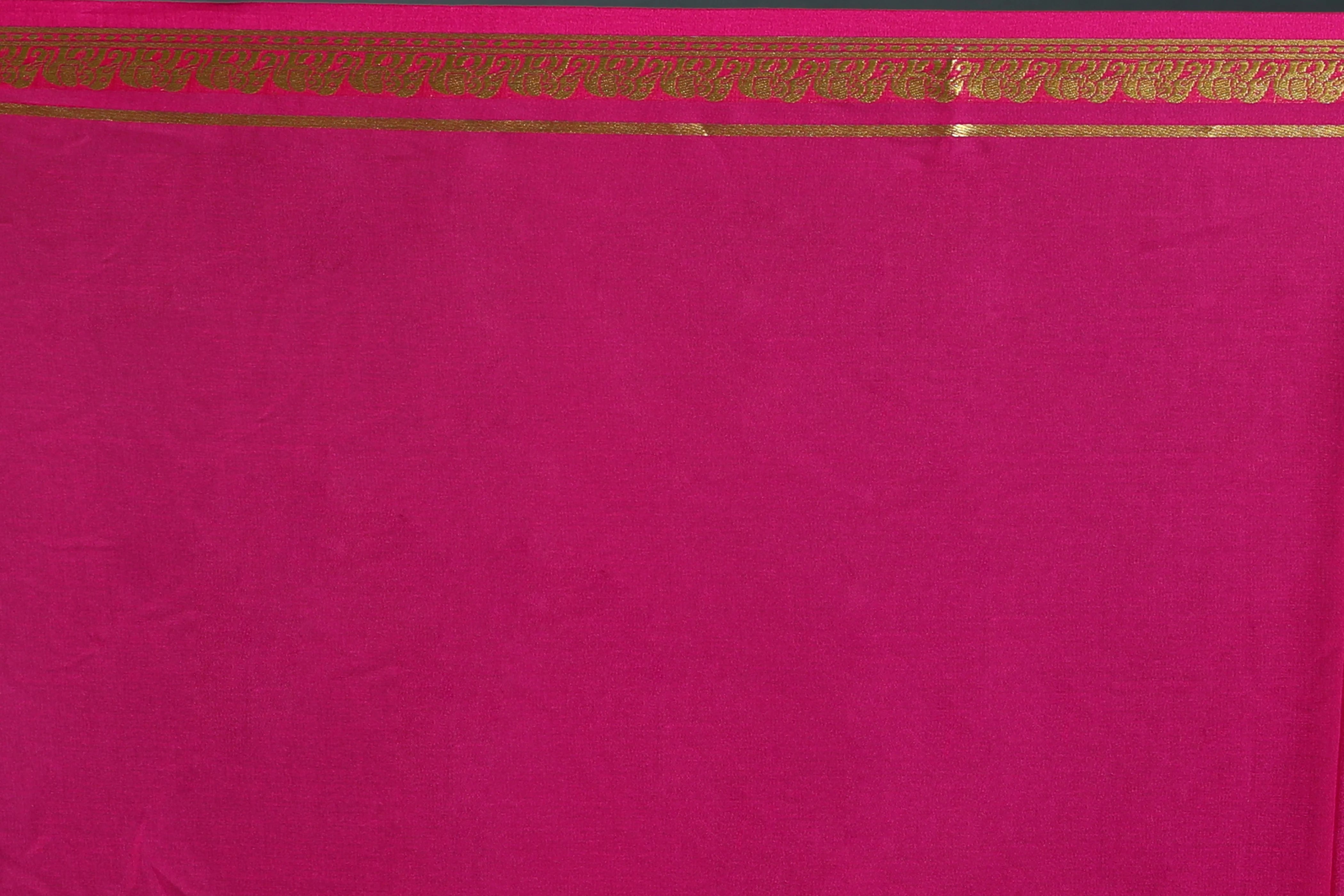 Rani Pure Mysore Silk Saree With Blouse Piece