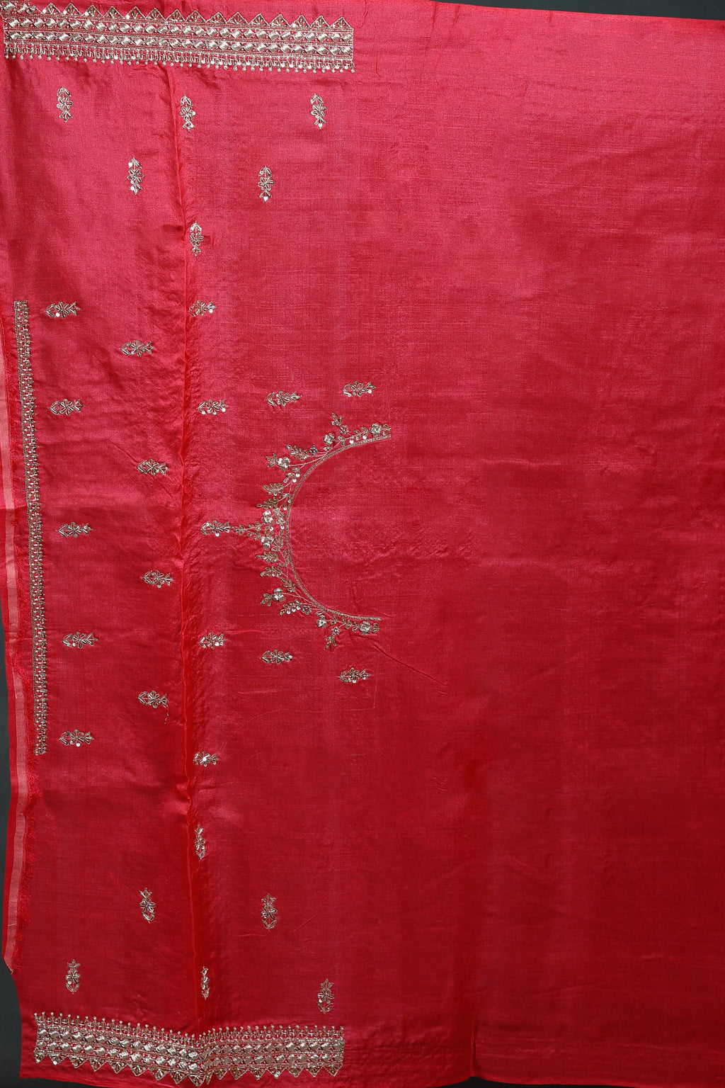 Pure Tussar Zardosi Saree With Blouse Piece