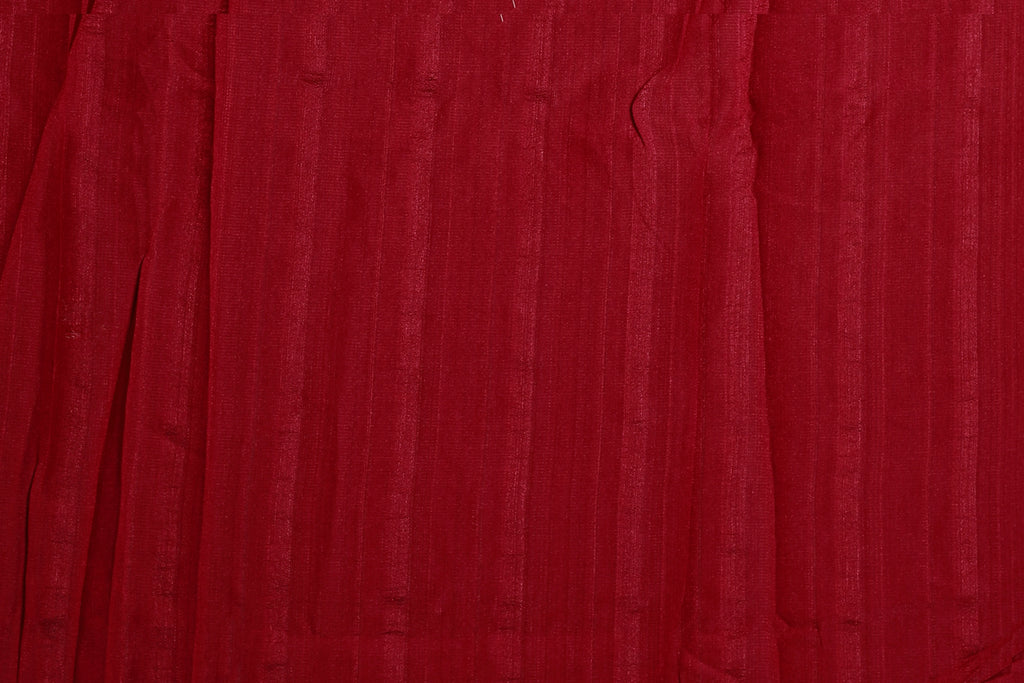 Dark Red Tussar Hand Gujarati Saree With Blouse Piece
