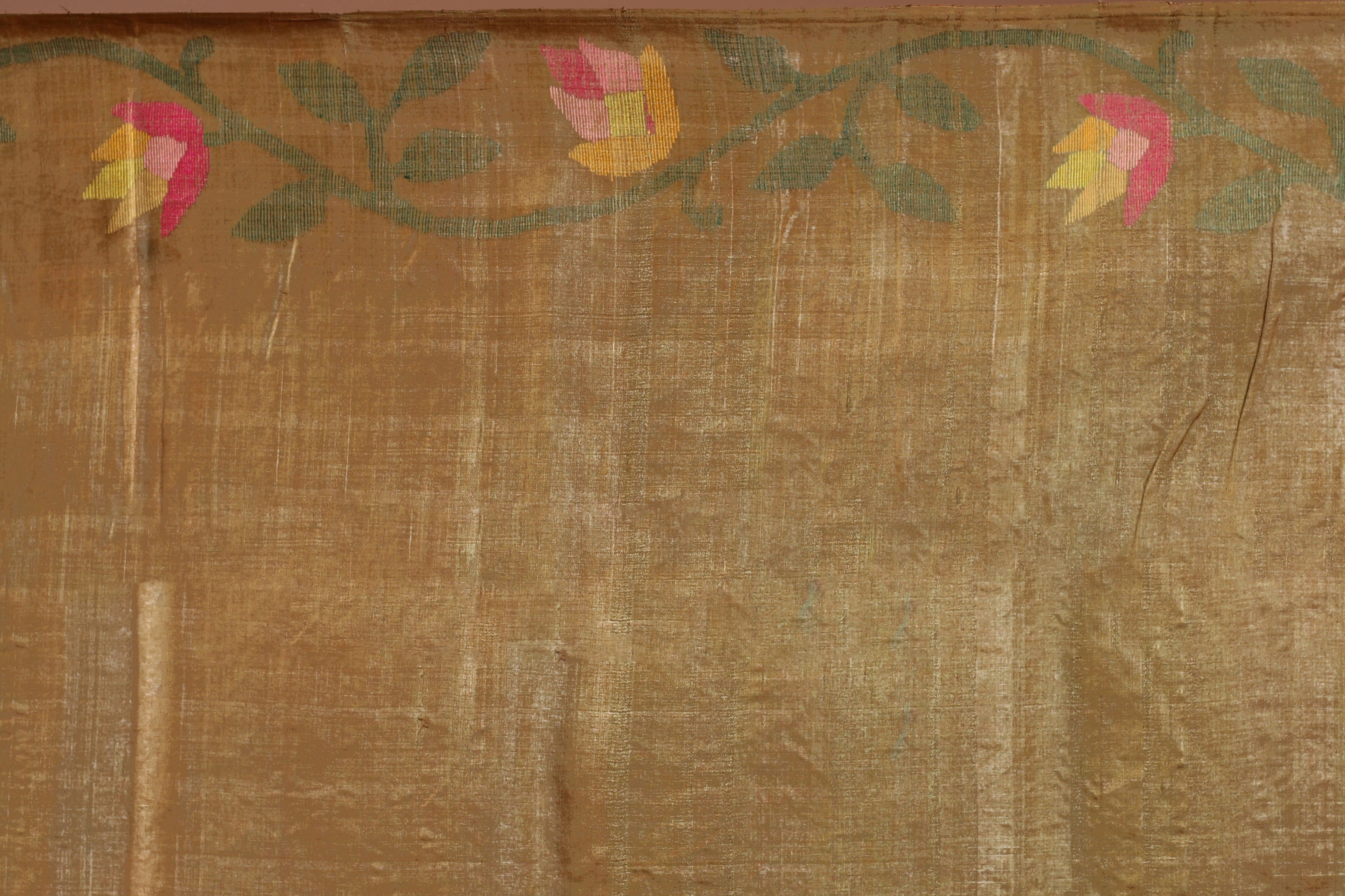 Chiku Tussar Jamdani Saree With Blouse Piece