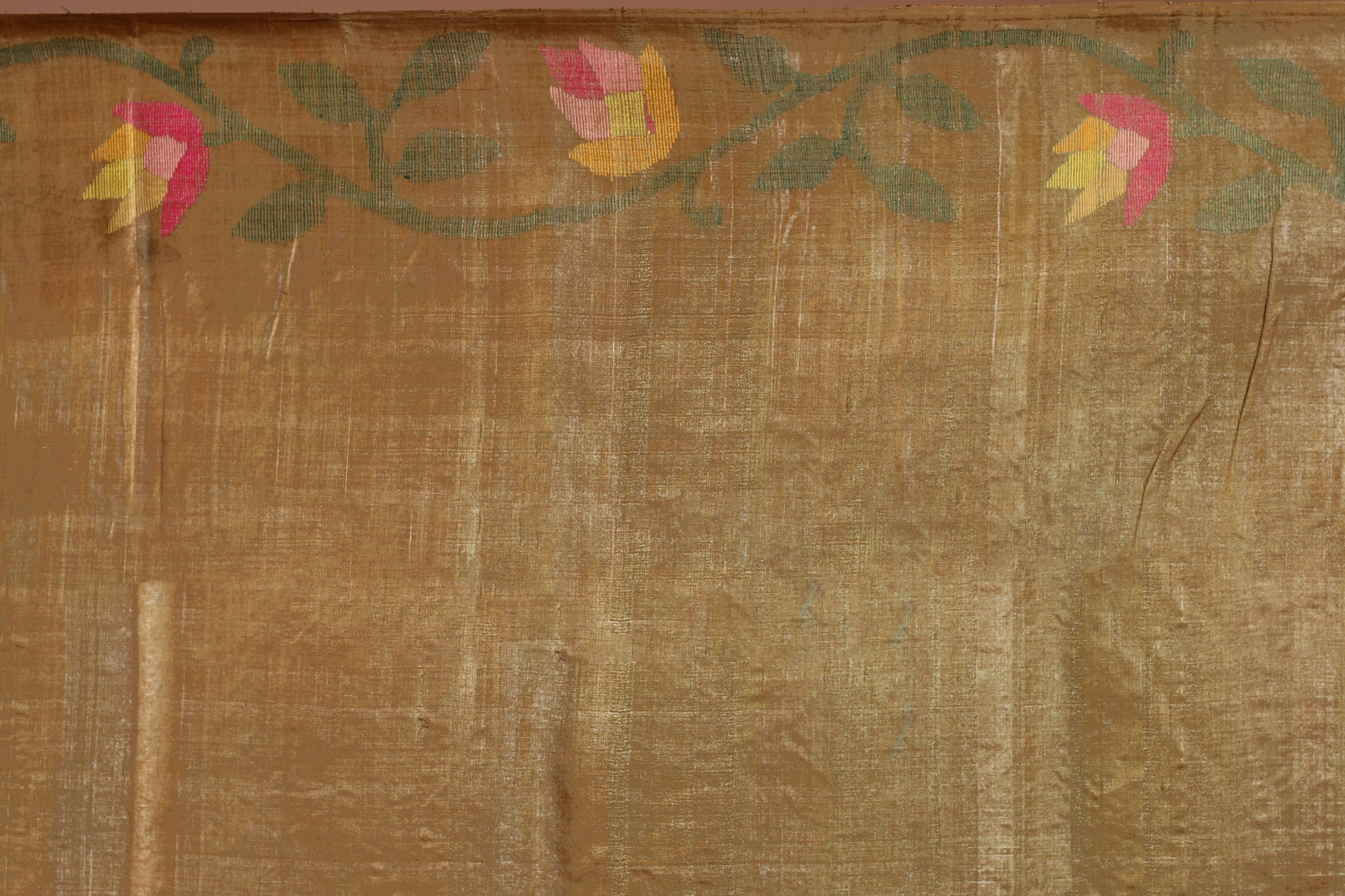 Chiku Tussar Jamdani Saree With Blouse Piece