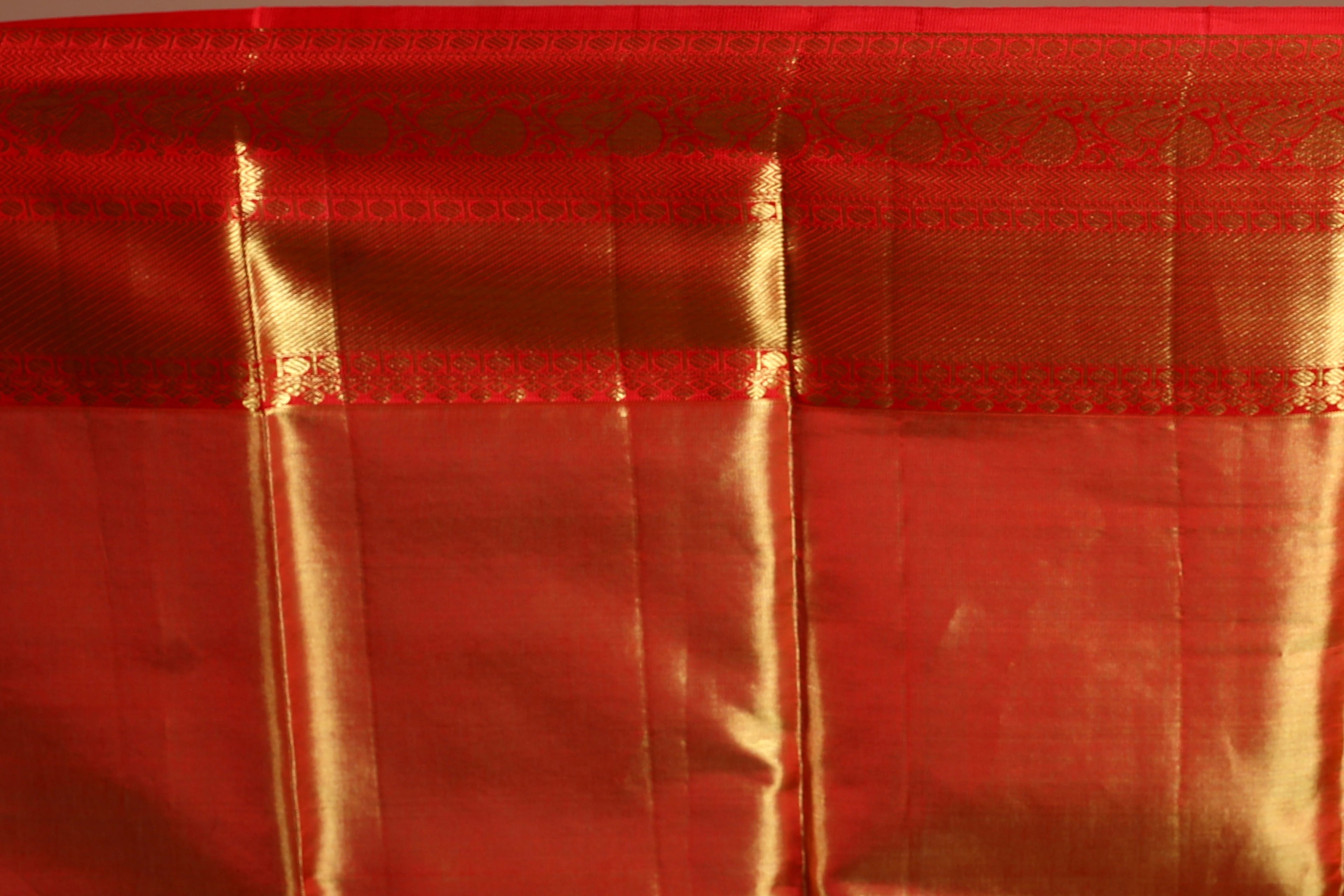 Lavender Tissue Kanjivaram Saree With Blouse Piece