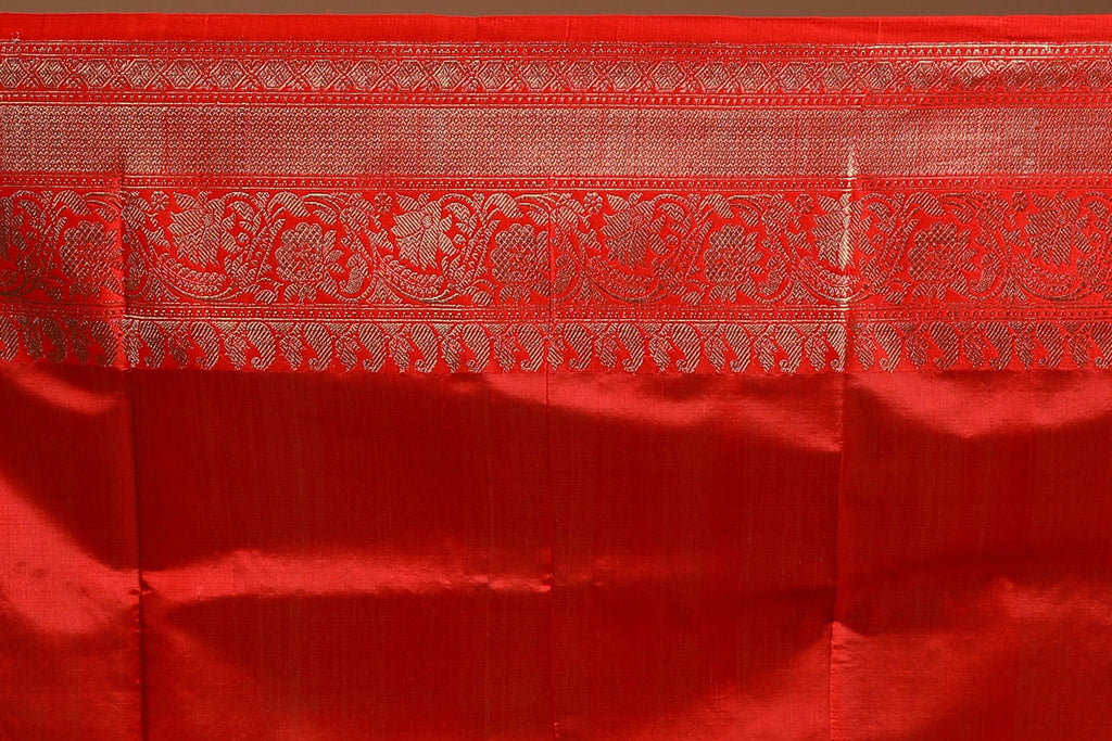 Mustard Yellow Tussar Banarasi Saree With Blouse Piece
