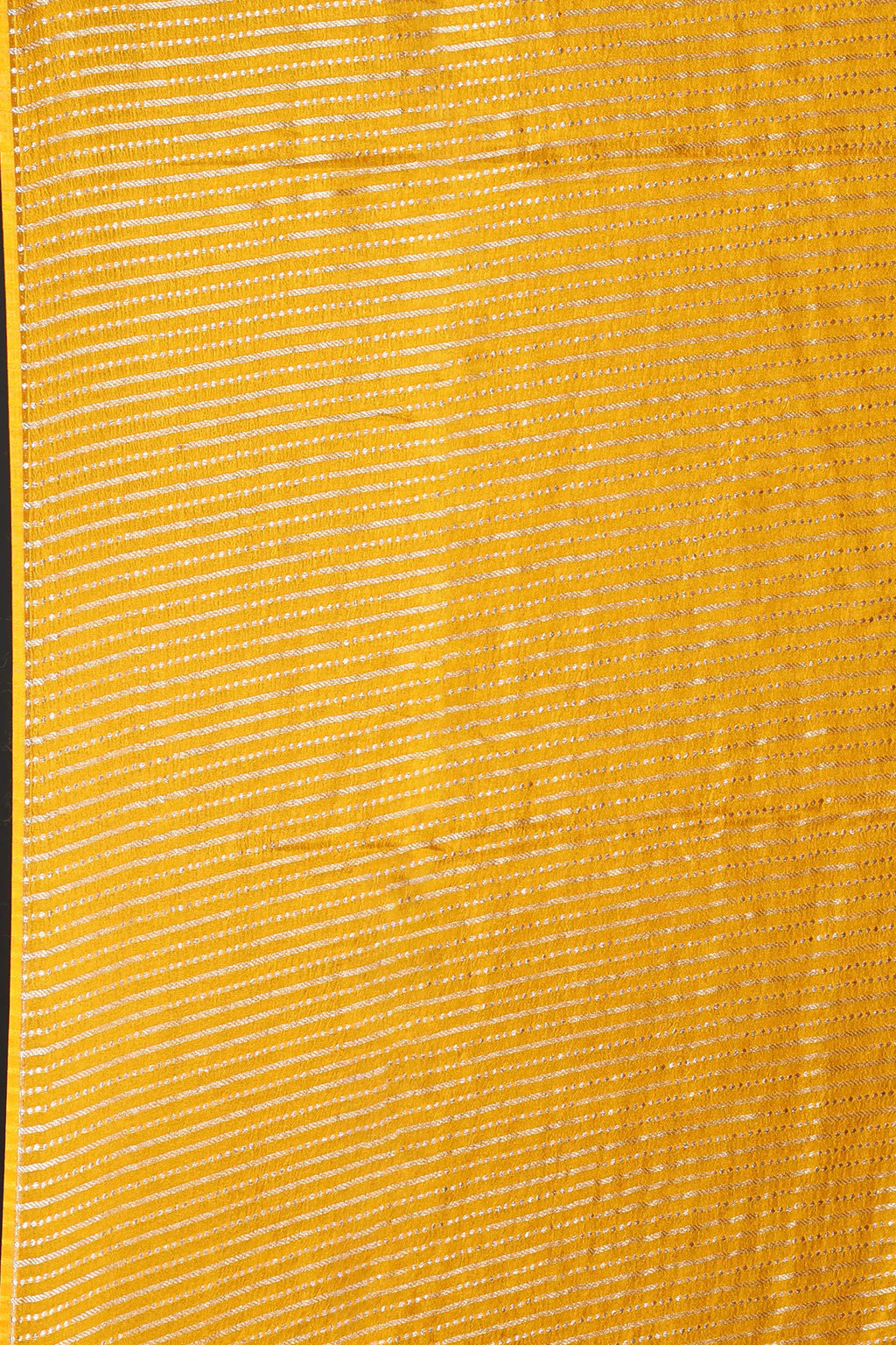 Mango Yellow Semi Mashru Banarasi Saree With Blouse Piece