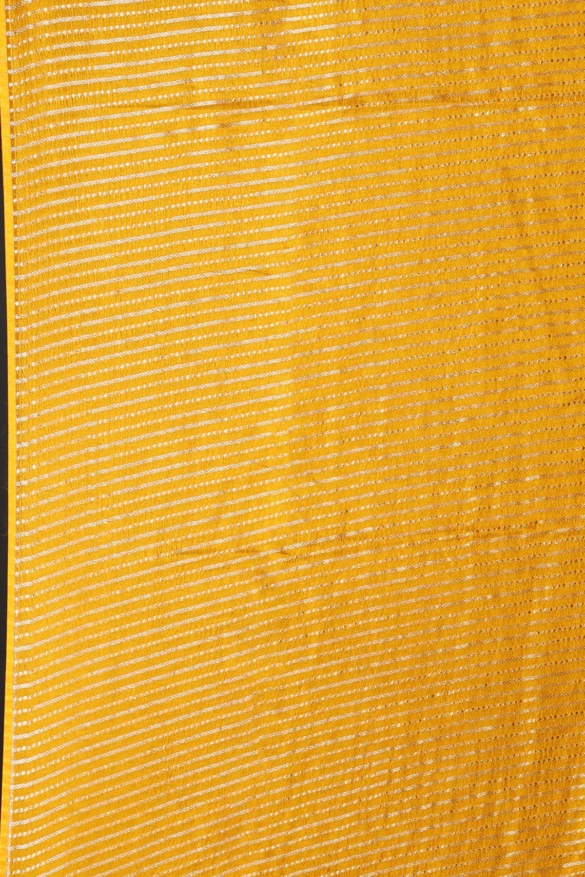 Mango Yellow Semi Mashru Banarasi Saree With Blouse Piece