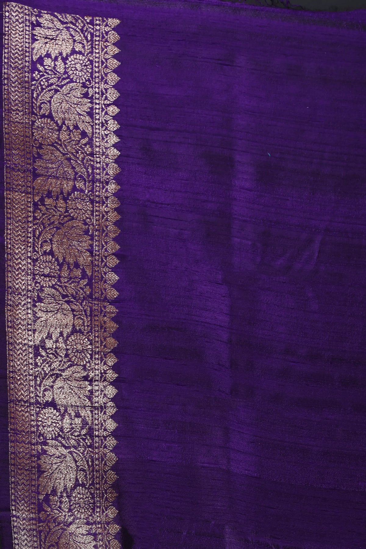 Rust Orange Raw Silk Banarasi Saree With Blouse Piece