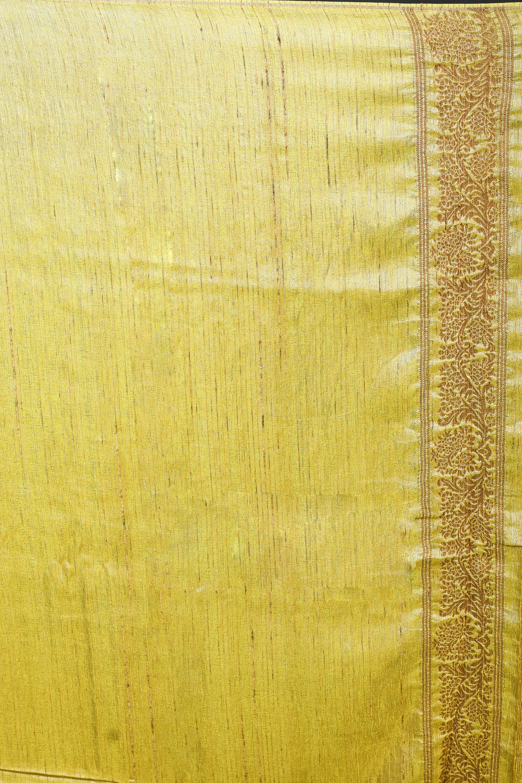 Light Olive Green Semi Raw Silk Banarasi Saree With Blouse Piece
