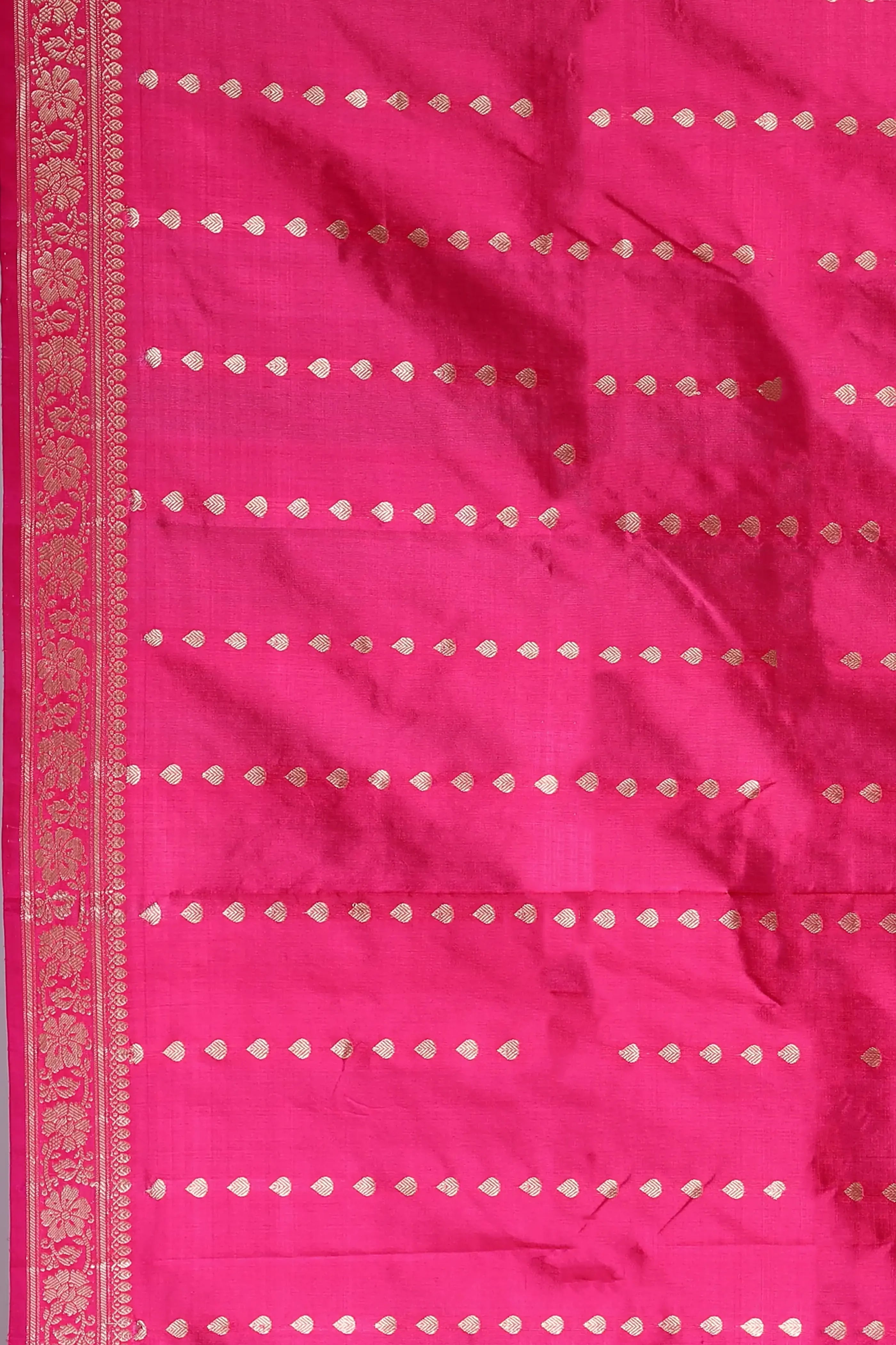 Rani Katan Banarasi Saree With Blouse Piece