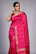 Rani Katan Banarasi Saree With Blouse Piece