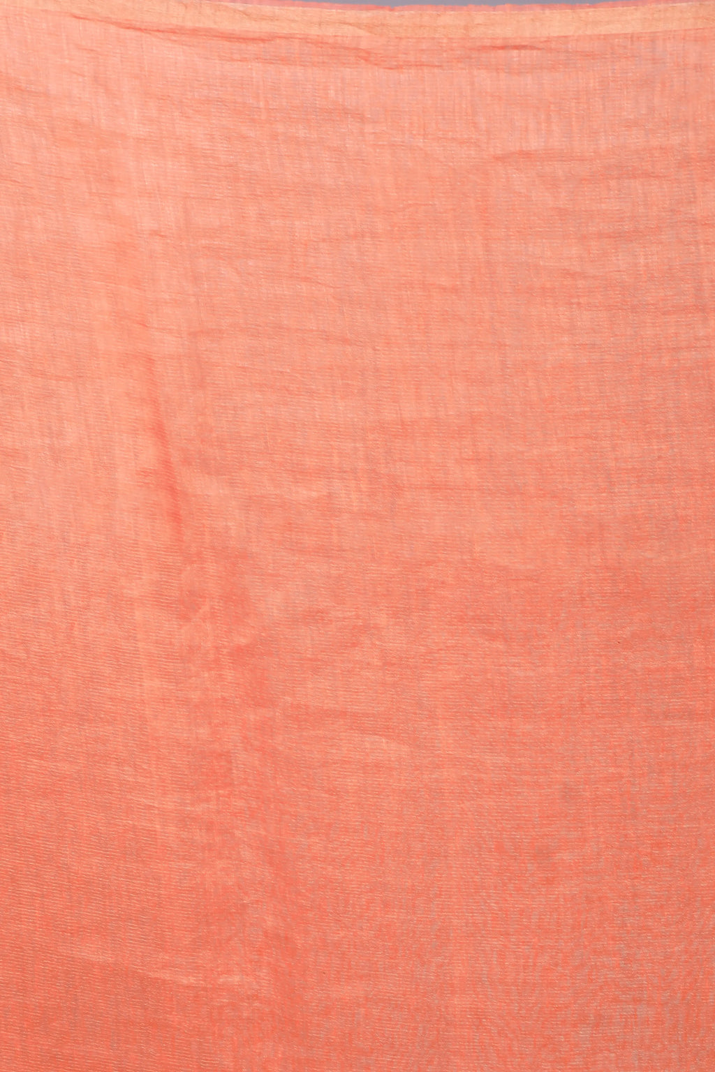 Peach Tissue Linen Saree With Blouse Piece