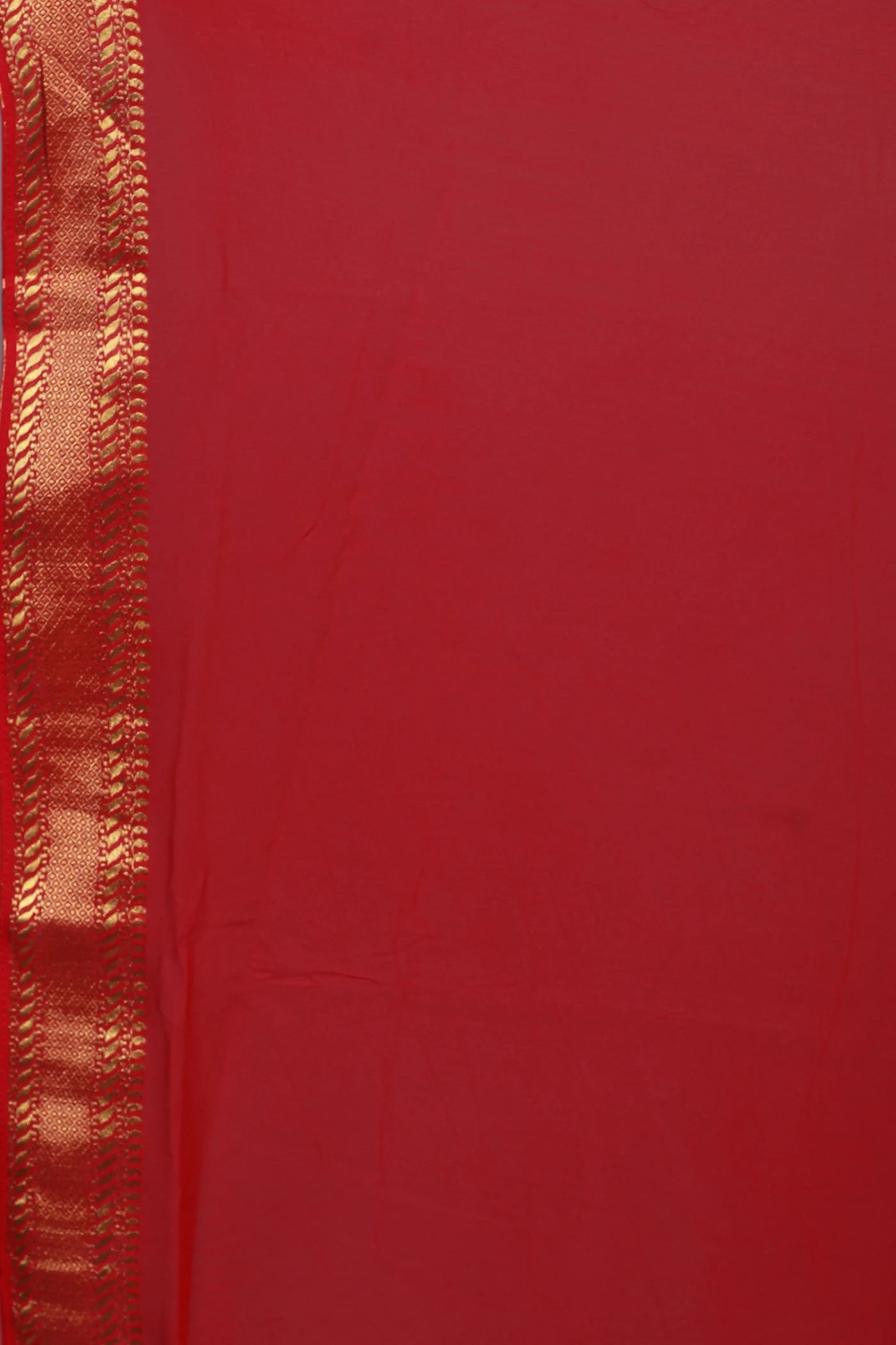 Rani Georgette Banarasi Saree With Blouse Piece