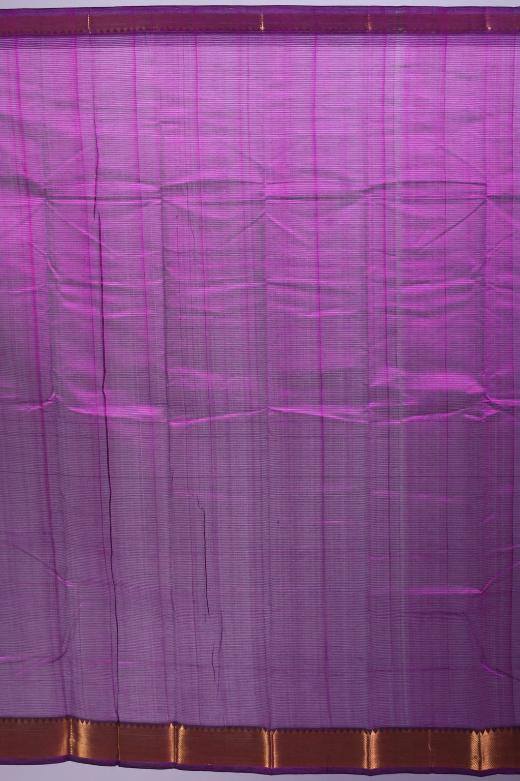 Purple Silk Mangalgiri Saree With Blouse Piece