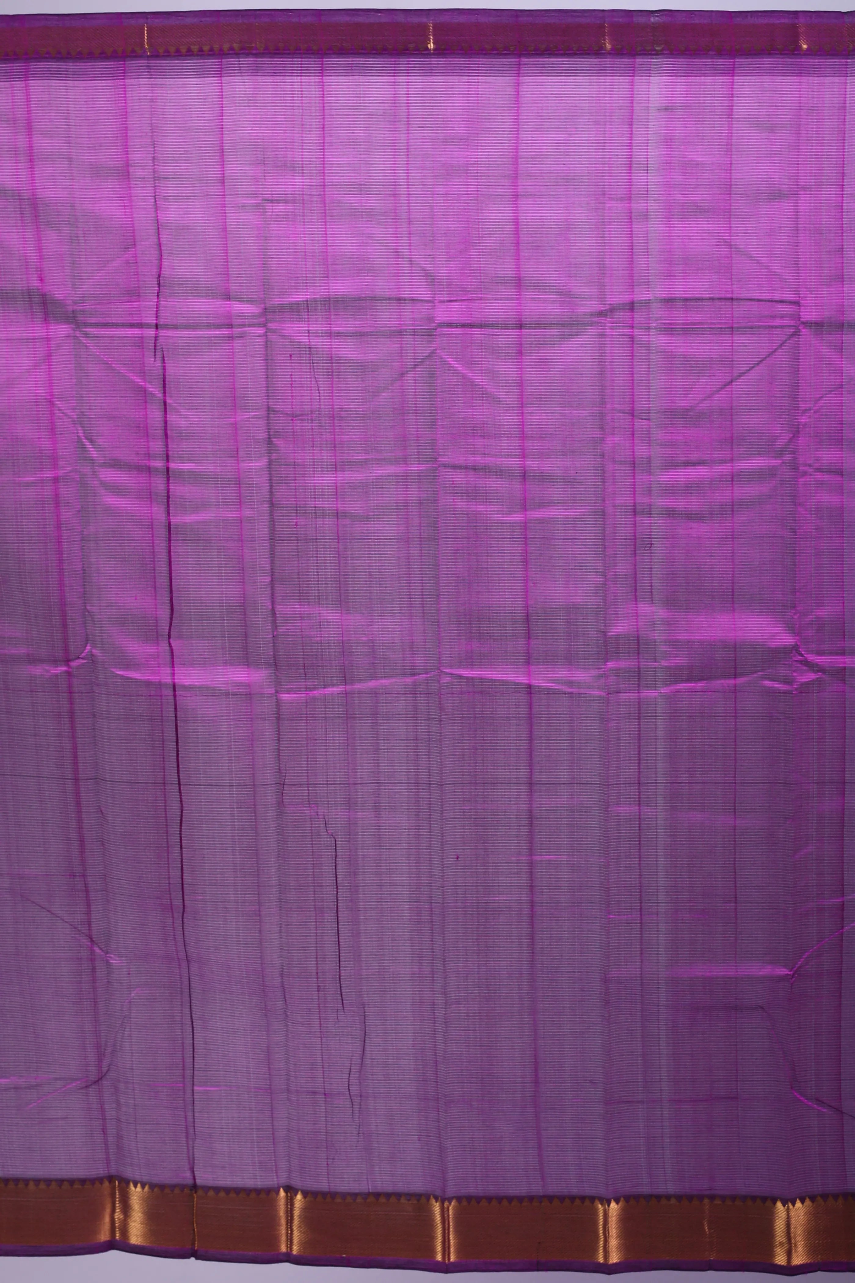 Purple Silk Mangalgiri Saree With Blouse Piece