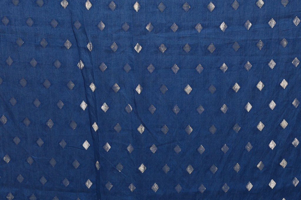 Grey Semi Mashru Saree With Blouse Piece