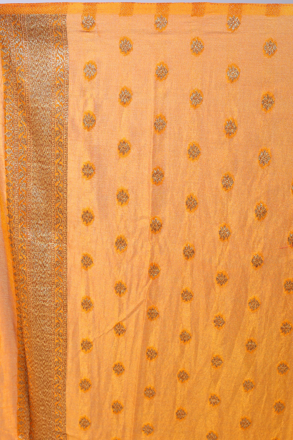 Black Semi Chiffon Banarasi Saree With Blouse Piece