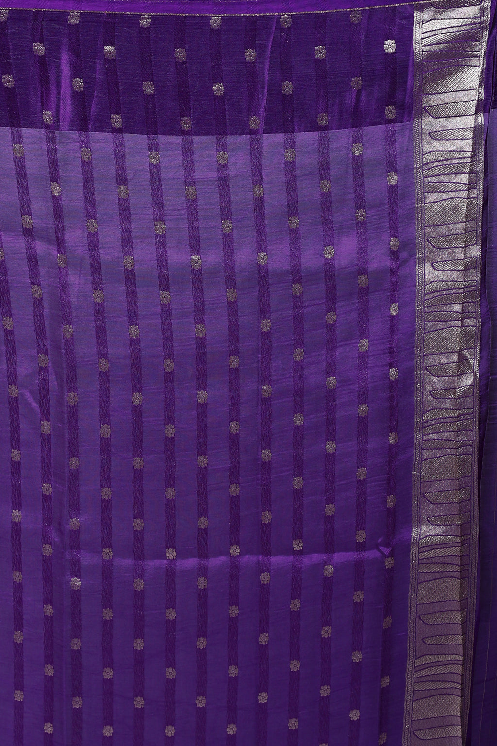 Purple Semi Mashru Saree With Blouse Piece
