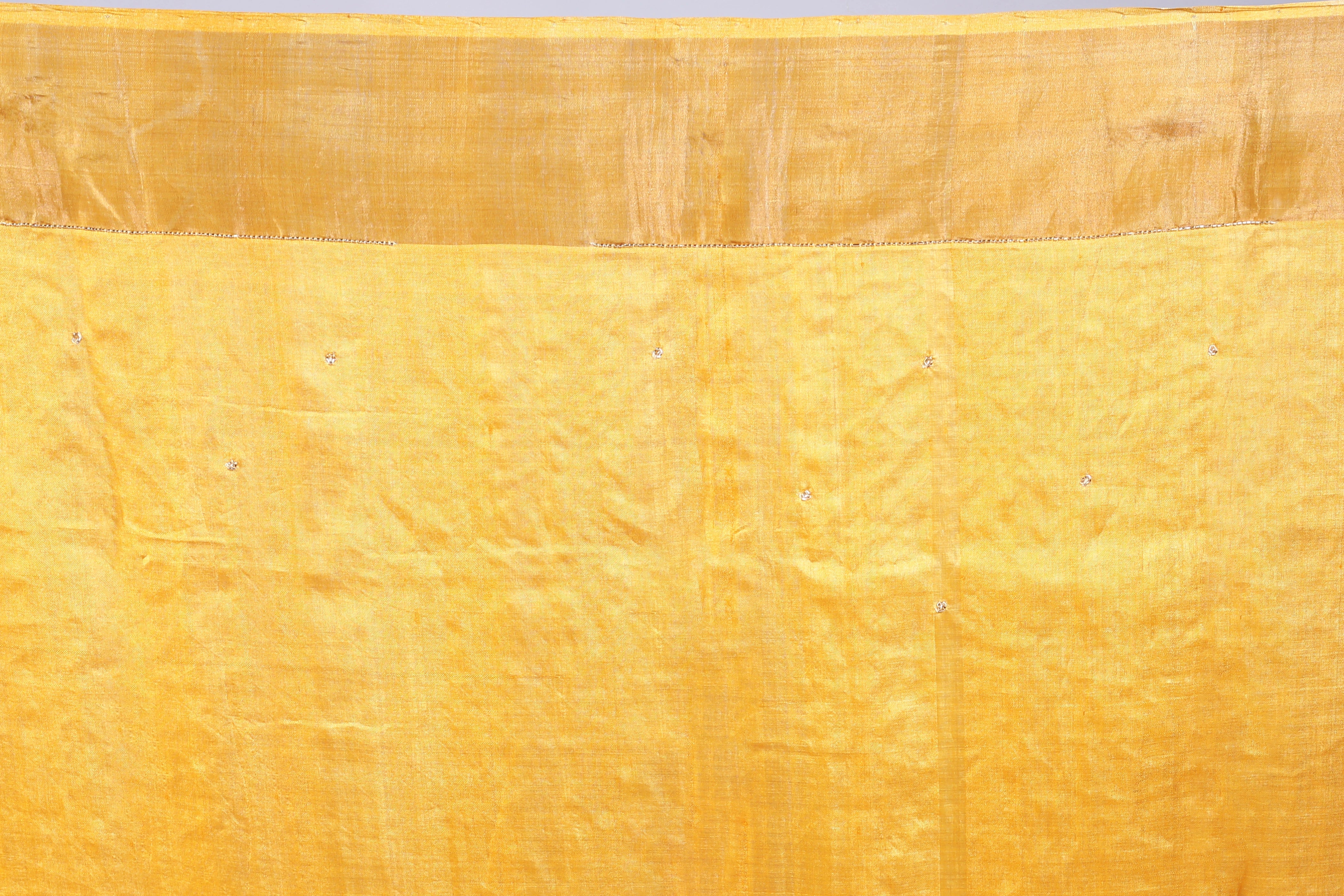 Peach Tussar Cutdana Embroidery Saree With Blouse Piece