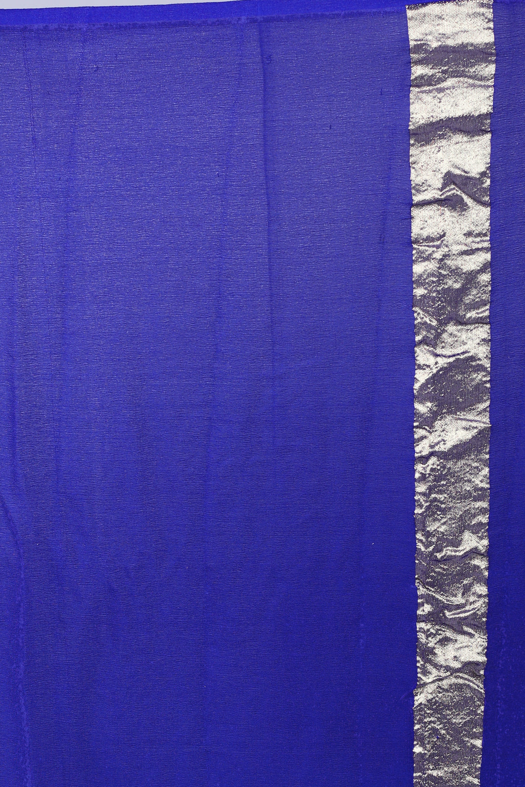 Navy Blue Khaddi Banarasi Saree With Blouse Piece