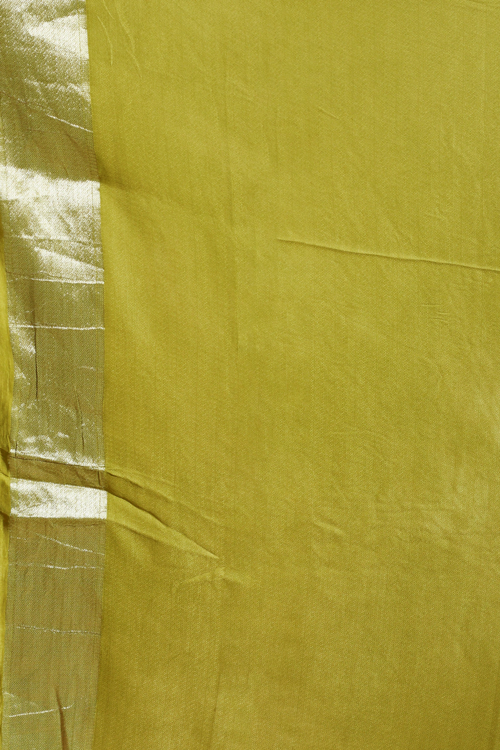 Lemon Semi Mashru Saree With Blouse Piece