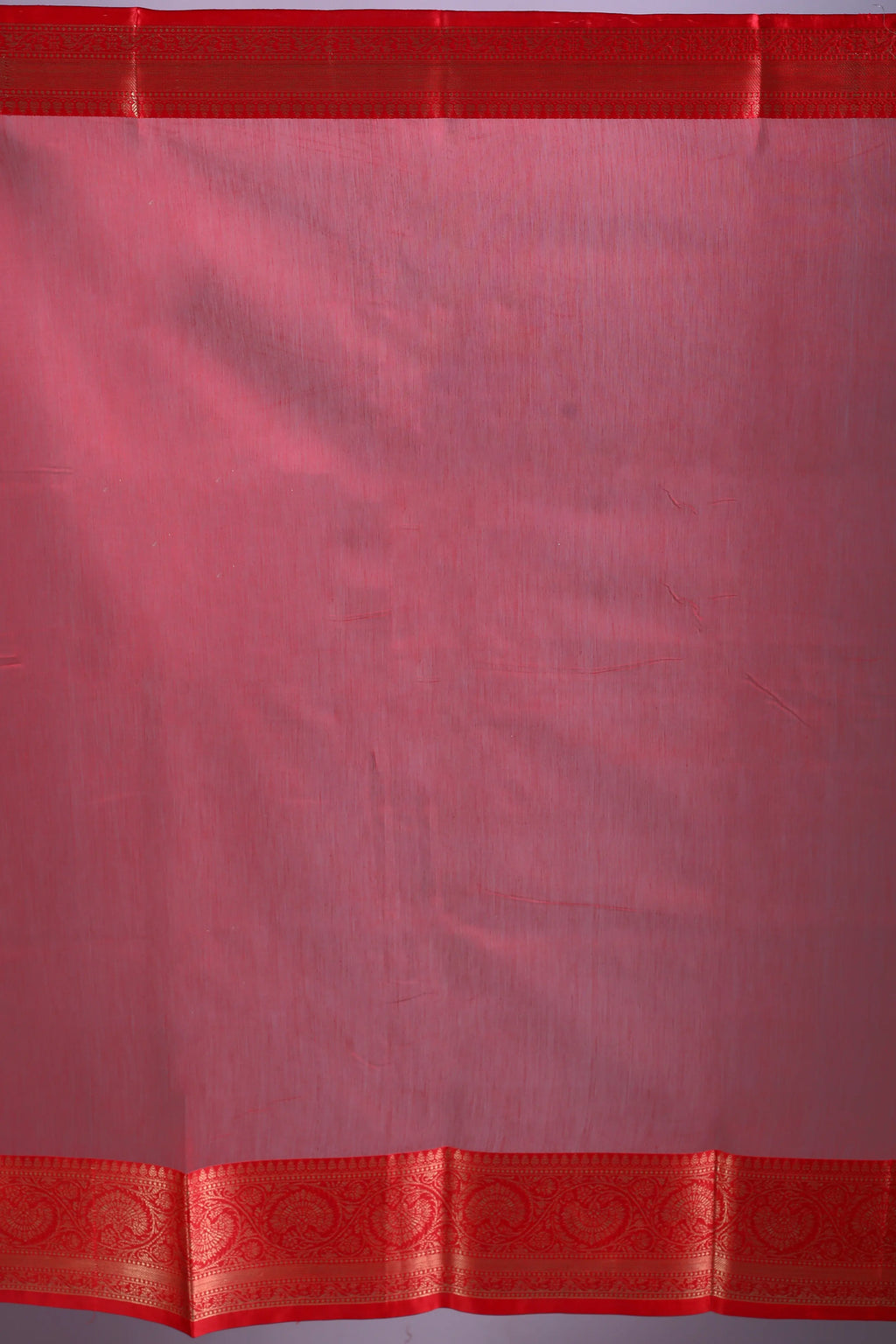 Red & Beige Blended Tissue Banarasi Saree With Blouse Piece