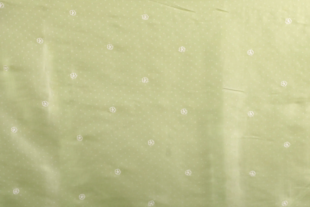 Pista Green Blended Semi Tussar Saree With Blouse Piece