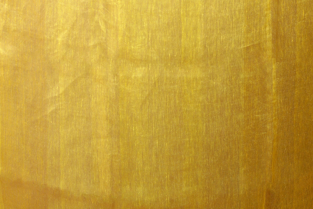 Yellow Linen Tissue Saree With Blouse Piece