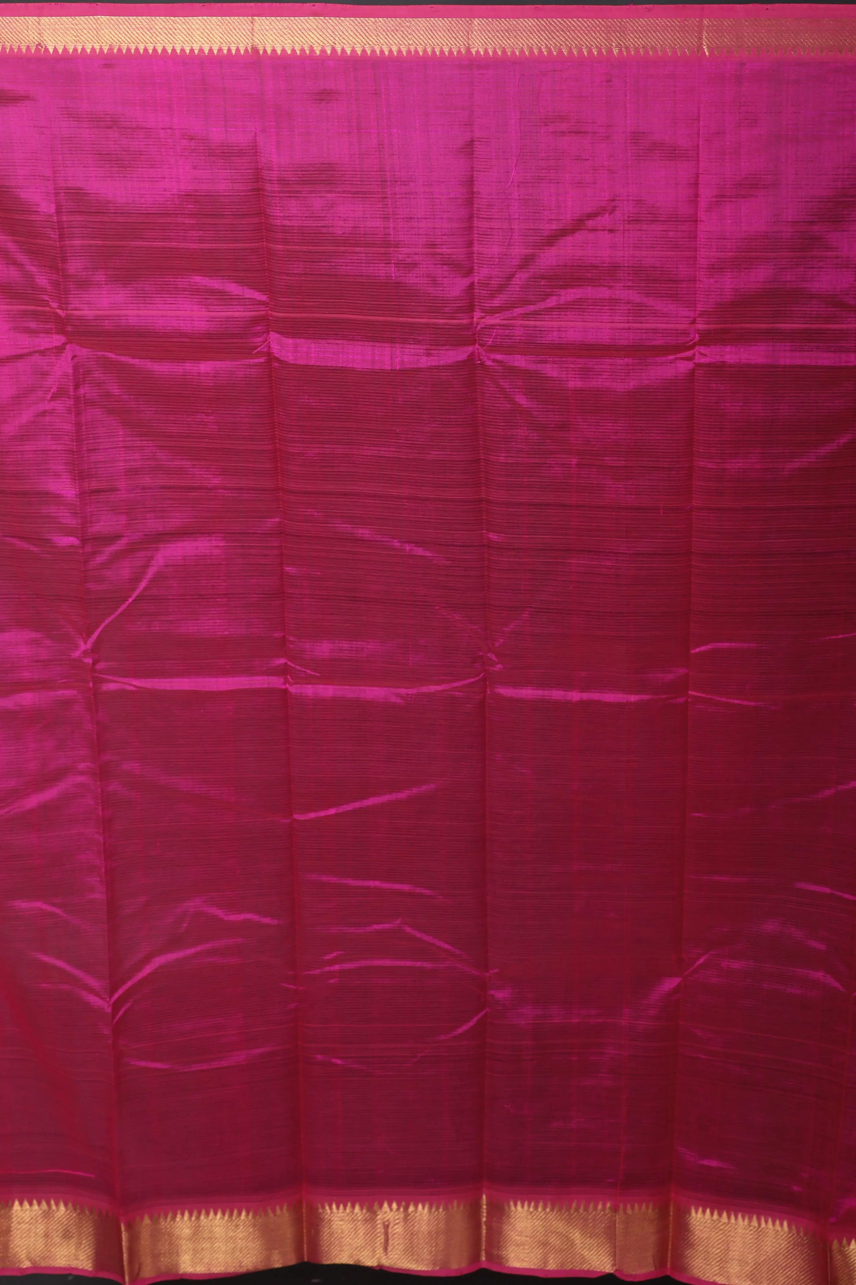 Phusia Pink Silk Mangalgiri Saree With Blouse Piece