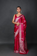 Rani Semi Mashru Saree With Blouse Piece