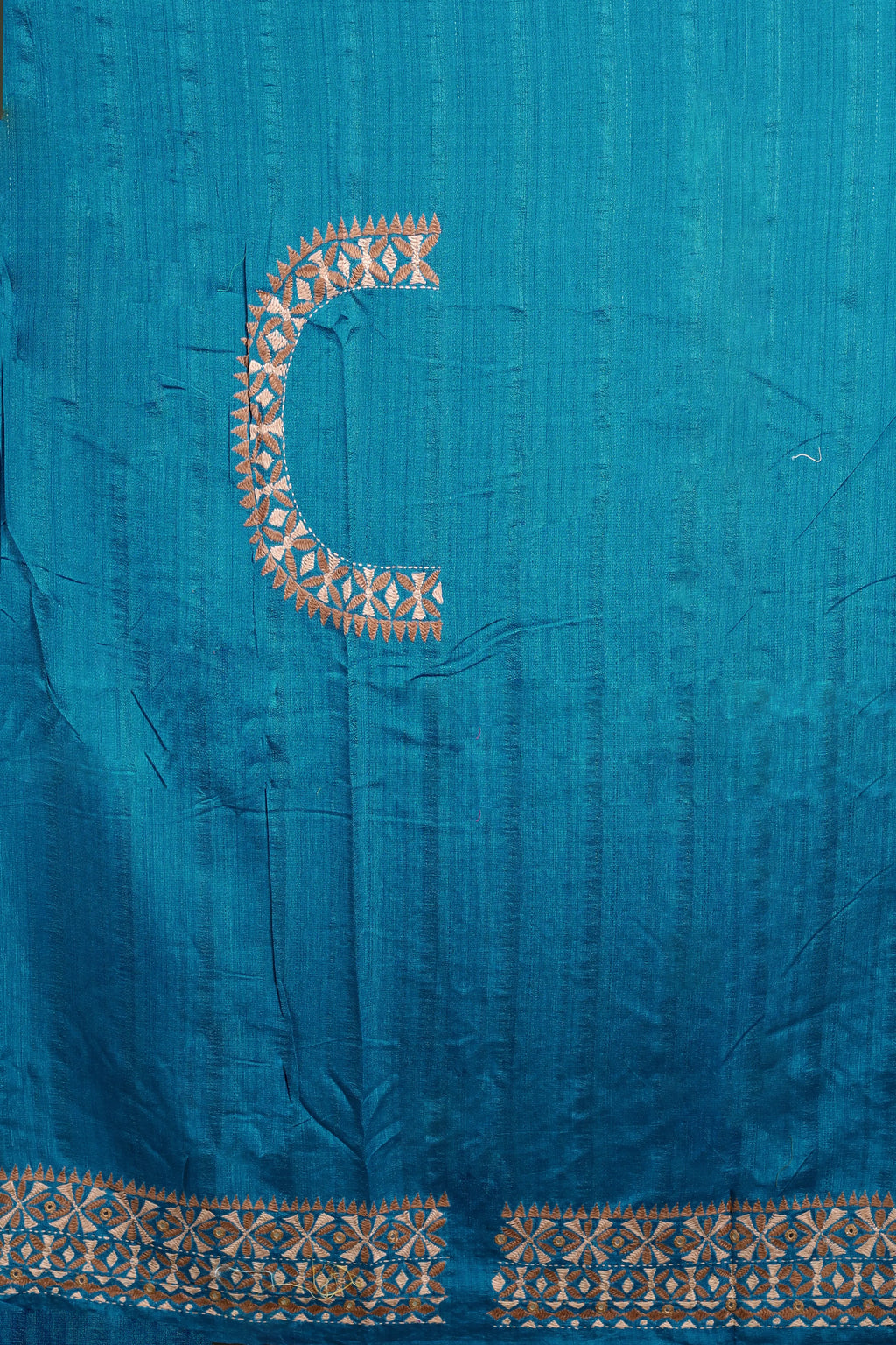 Firoza Blended Tussar Kathiyawadi Saree with Blouse Piece