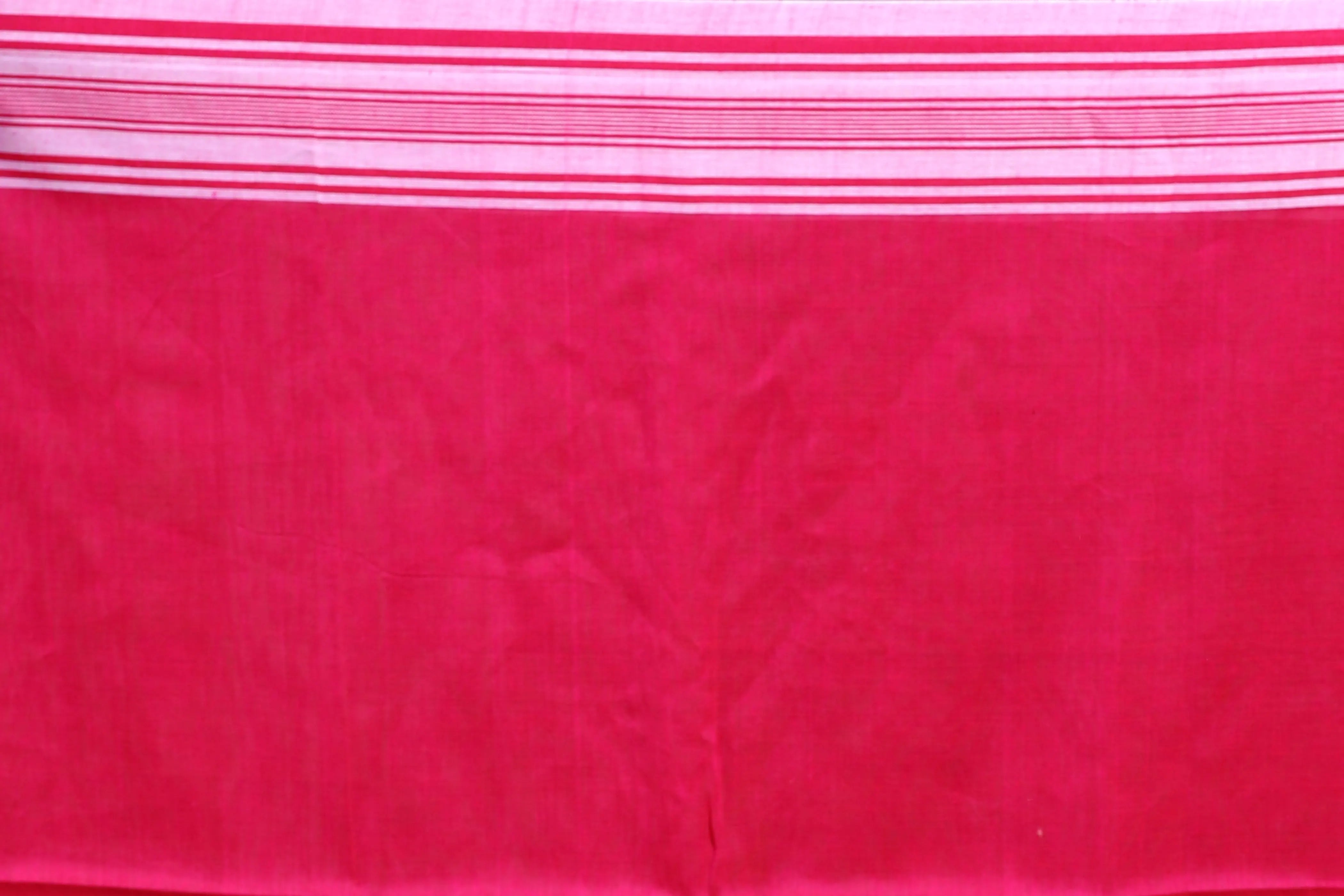 Rani Cotton Saree with Blouse Piece