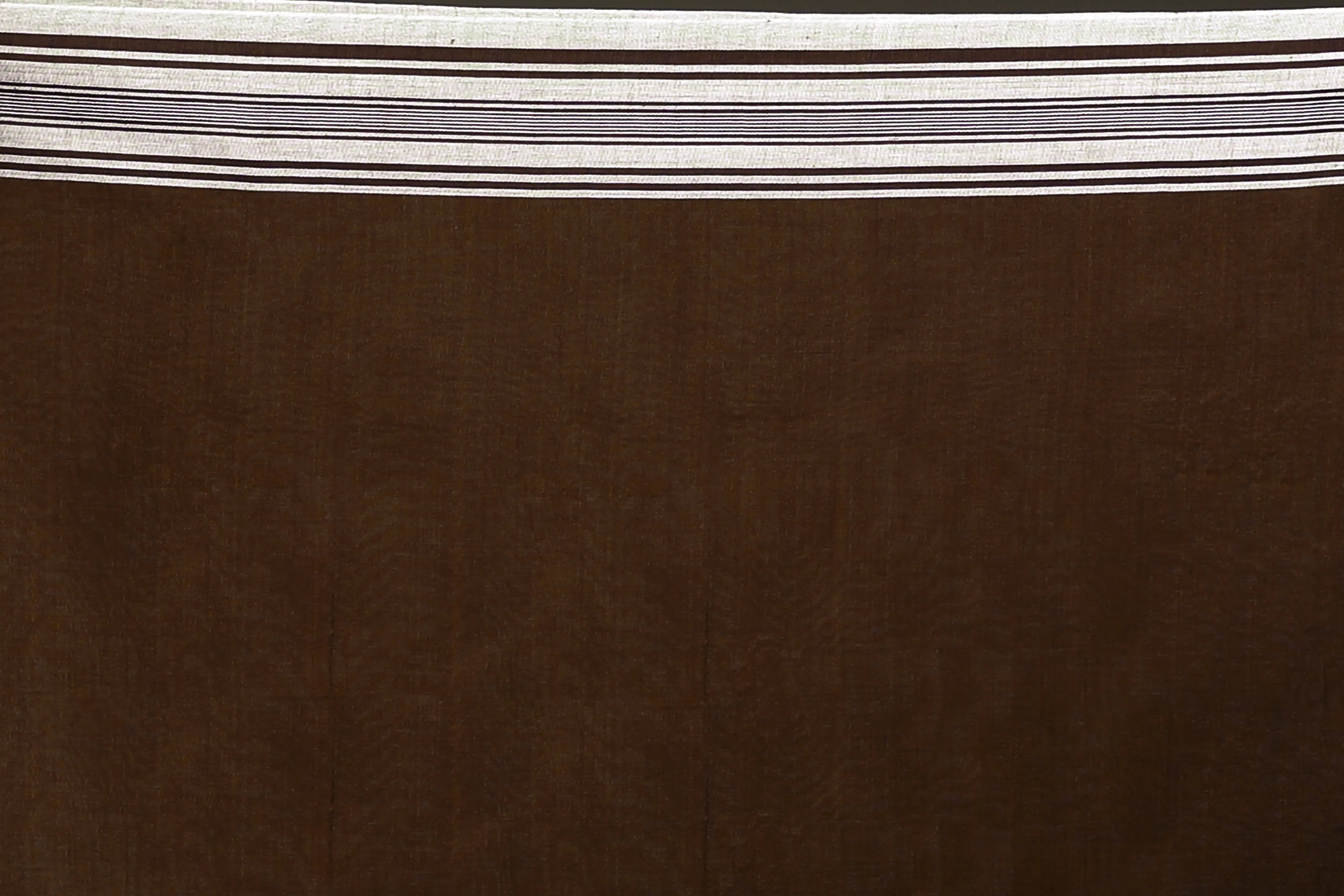 Chocolate Cotton Saree with Blouse Piece