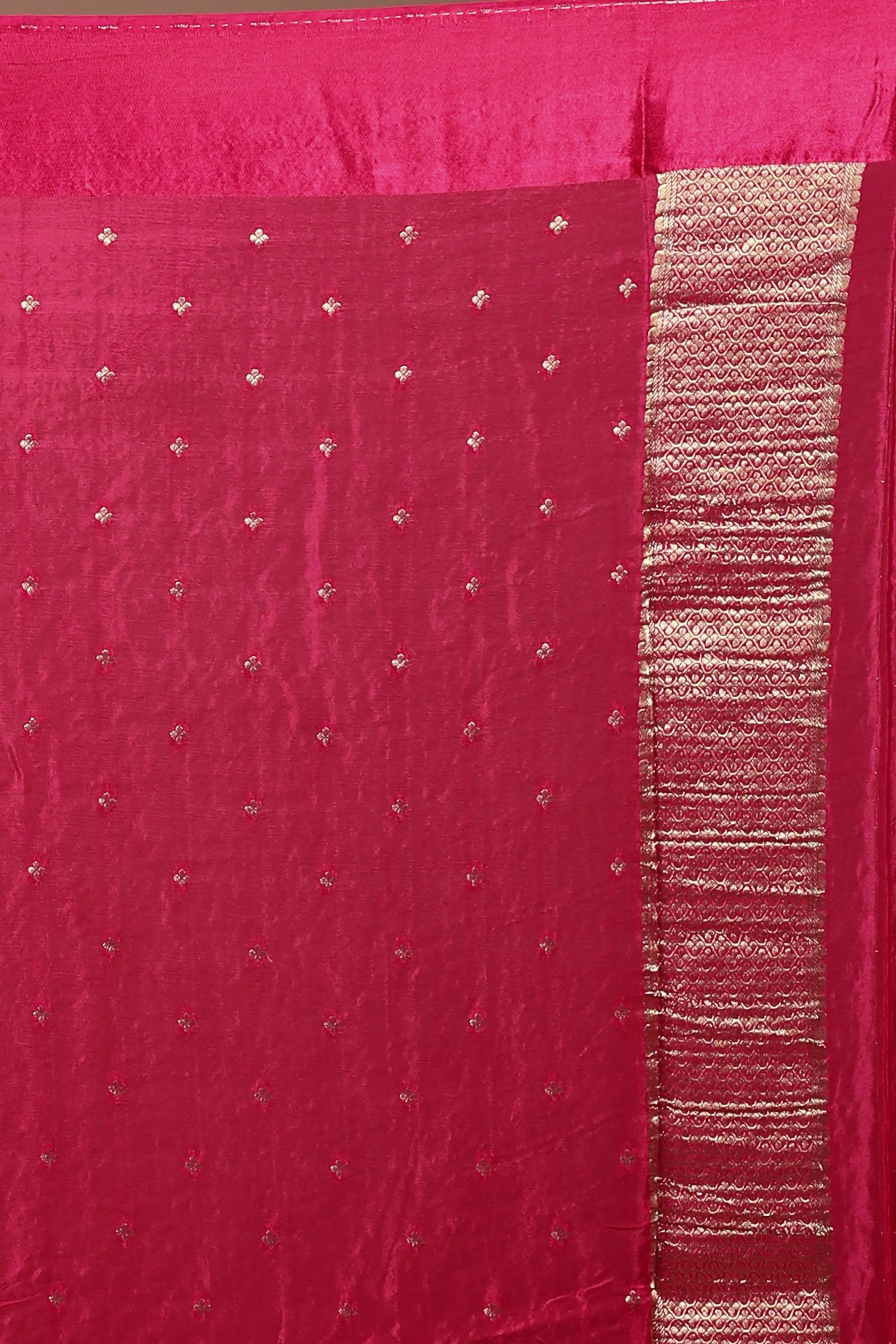 Rani Blended Mashru Saree with Blouse Piece