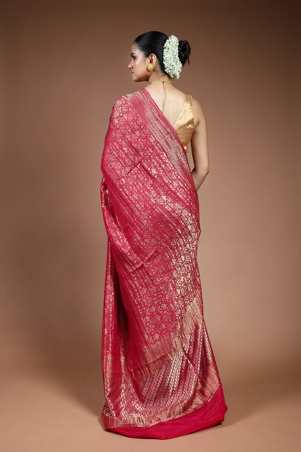 Rani Blended Mashru Saree with Blouse Piece