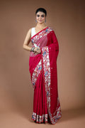 Rani Blended Semi Tussar Saree with Blouse Piece